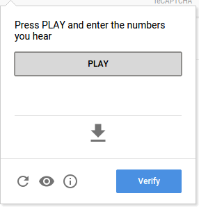 Accessibility - reCAPTCHA Help