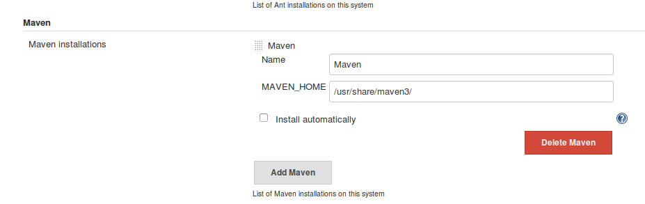 Configure jenkins with Maven and testing